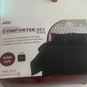 Black Comforter Set - King Size